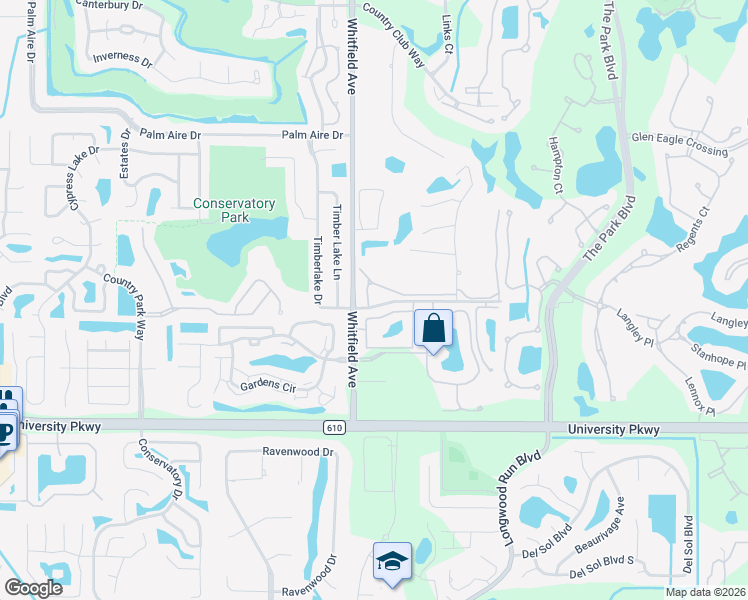 map of restaurants, bars, coffee shops, grocery stores, and more near 5845 Clubside Drive in Sarasota