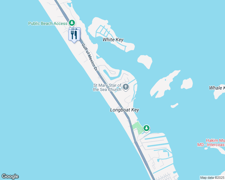 map of restaurants, bars, coffee shops, grocery stores, and more near 4300 Florida 789 in Longboat Key