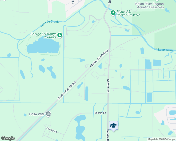 map of restaurants, bars, coffee shops, grocery stores, and more near 4510 Glades Cut Off Road in Fort Pierce