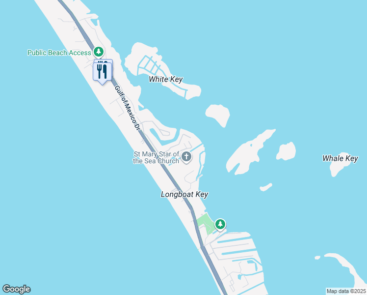 map of restaurants, bars, coffee shops, grocery stores, and more near 569 Sutton Place in Longboat Key