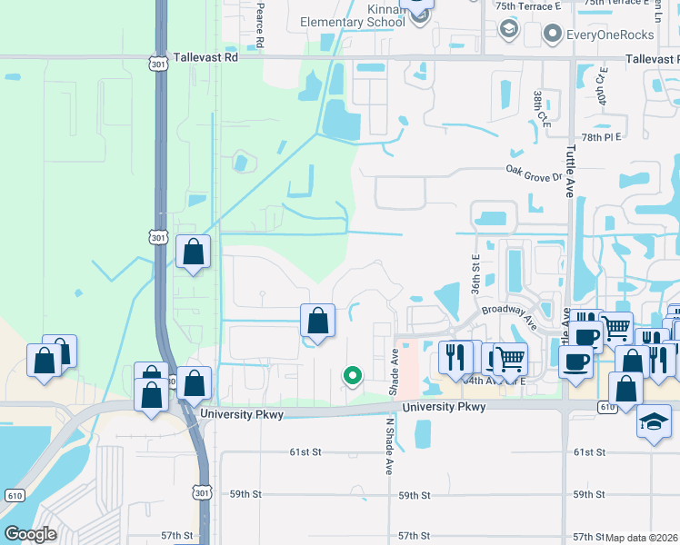 map of restaurants, bars, coffee shops, grocery stores, and more near 8323 Enclave Way in Sarasota