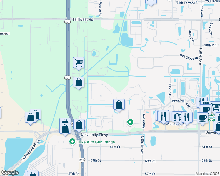 map of restaurants, bars, coffee shops, grocery stores, and more near 2942 Esmeralda Drive in Sarasota