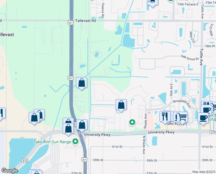 map of restaurants, bars, coffee shops, grocery stores, and more near 2836 Esmeralda Drive in Sarasota
