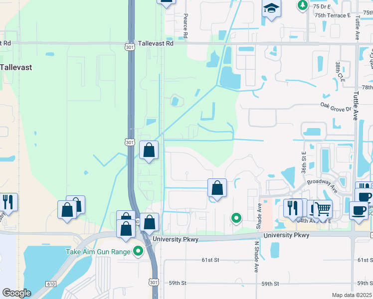 map of restaurants, bars, coffee shops, grocery stores, and more near 2836 Esmeralda Drive in Sarasota