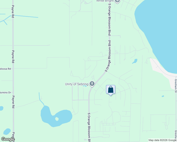 map of restaurants, bars, coffee shops, grocery stores, and more near 10305 Short Drive in Sebring