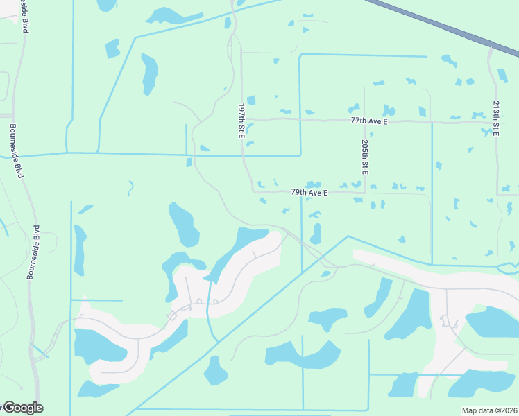 map of restaurants, bars, coffee shops, grocery stores, and more near 19706 79th Avenue East in Bradenton