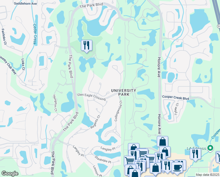 map of restaurants, bars, coffee shops, grocery stores, and more near 6919 Chancery Place in Manatee County