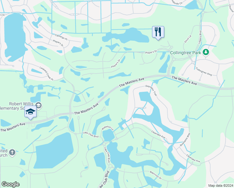 map of restaurants, bars, coffee shops, grocery stores, and more near 15100 The Masters Avenue in Bradenton