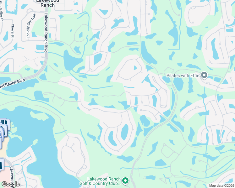 map of restaurants, bars, coffee shops, grocery stores, and more near 6663 Pebble Beach Way in Lakewood Ranch