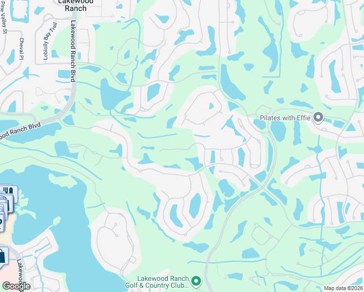 map of restaurants, bars, coffee shops, grocery stores, and more near 6663 Pebble Beach Way in Lakewood Ranch