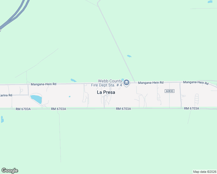 map of restaurants, bars, coffee shops, grocery stores, and more near 1983 Mangana-Hein Road in Laredo