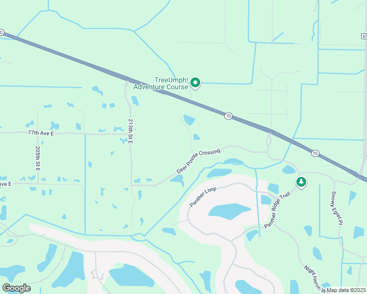map of restaurants, bars, coffee shops, grocery stores, and more near 21723 Deer Pointe Crossing in Bradenton