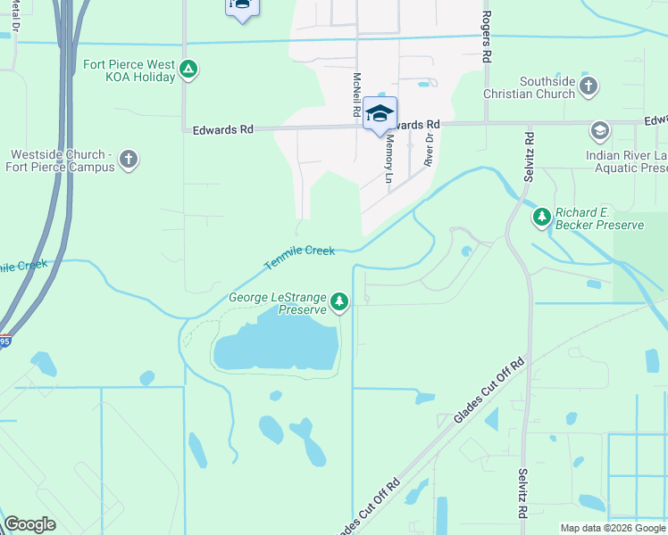 map of restaurants, bars, coffee shops, grocery stores, and more near 4910 Ralls Drive in Fort Pierce