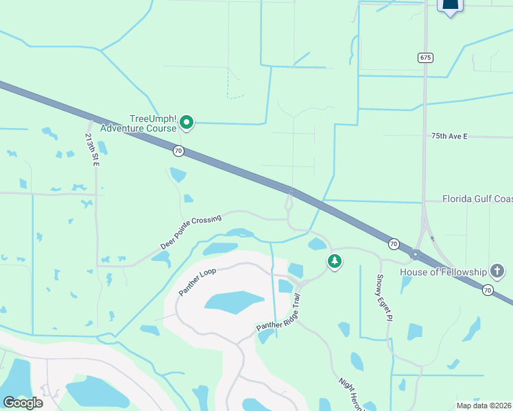 map of restaurants, bars, coffee shops, grocery stores, and more near 22305 Deer Pointe Crossing in Bradenton