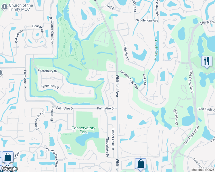 map of restaurants, bars, coffee shops, grocery stores, and more near 7790 Pine Trace Drive in Sarasota