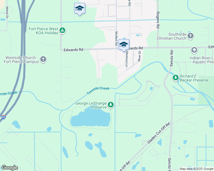 map of restaurants, bars, coffee shops, grocery stores, and more near 4910 Ralls Drive in Fort Pierce