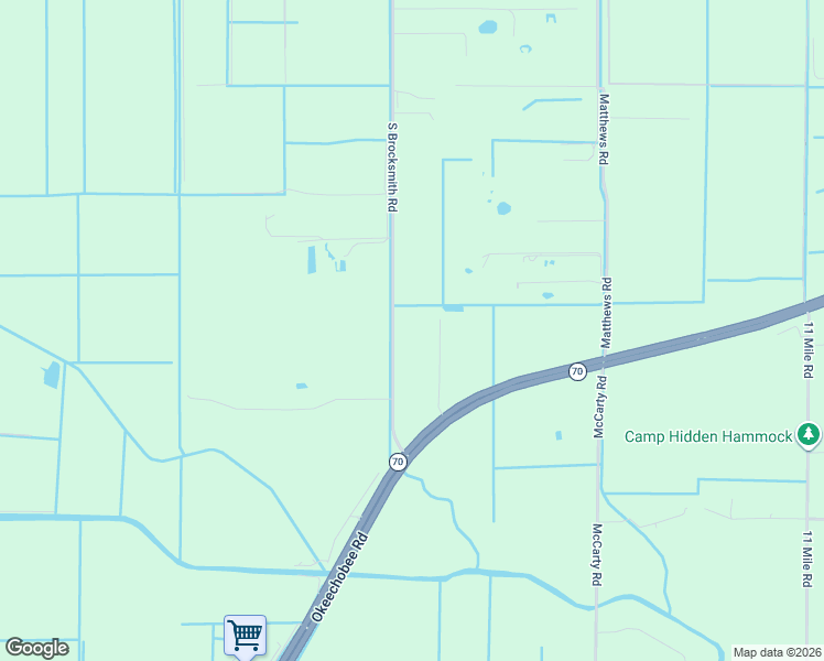 map of restaurants, bars, coffee shops, grocery stores, and more near 3396 South Brocksmith Road in Fort Pierce