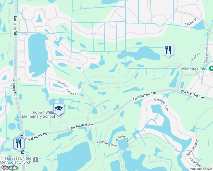map of restaurants, bars, coffee shops, grocery stores, and more near 15308 Linn Park Terrace in Lakewood Ranch