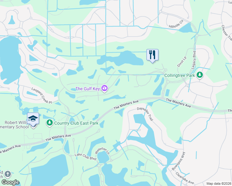 map of restaurants, bars, coffee shops, grocery stores, and more near 15616 Leven Links Place in Bradenton