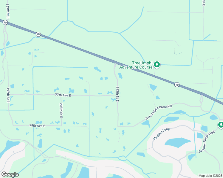 map of restaurants, bars, coffee shops, grocery stores, and more near 7616 213th Street East in Bradenton