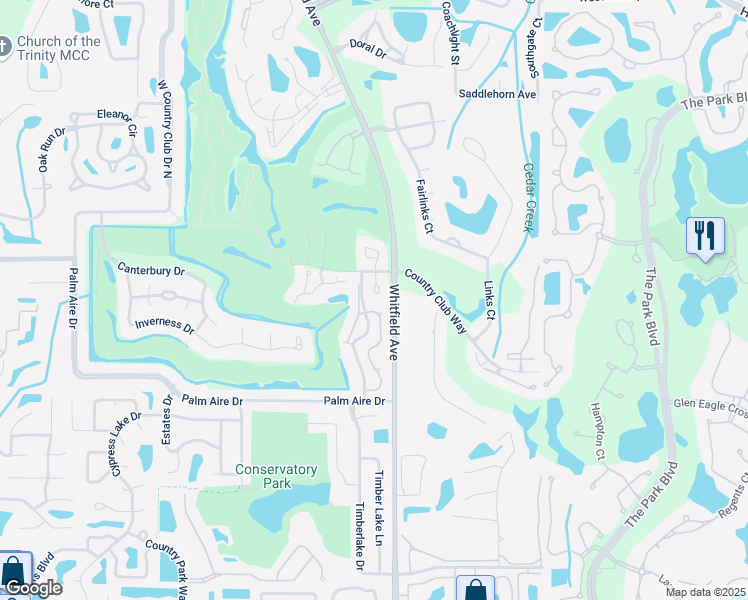 map of restaurants, bars, coffee shops, grocery stores, and more near 7622 Preserves Court in Sarasota