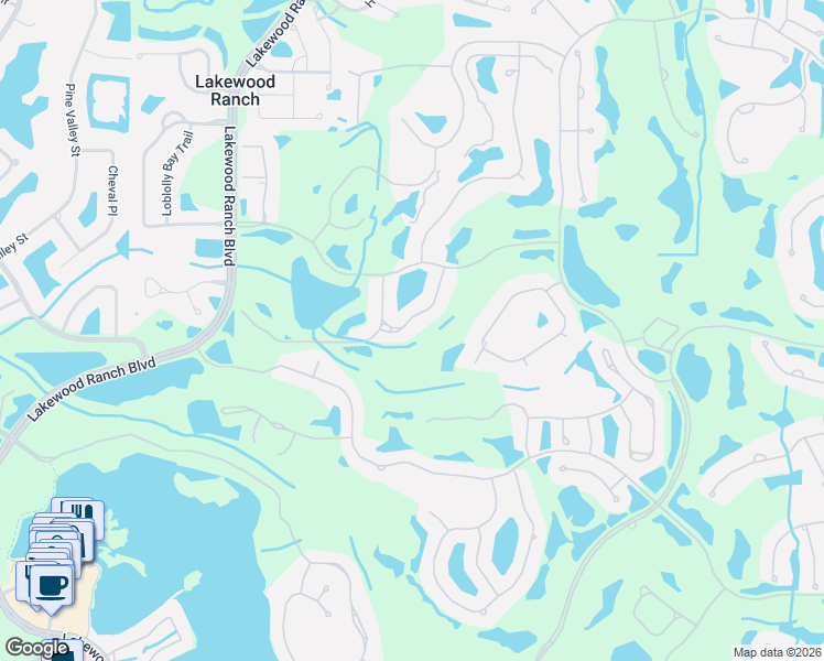 map of restaurants, bars, coffee shops, grocery stores, and more near 7648 Portstewart Drive in Lakewood Ranch