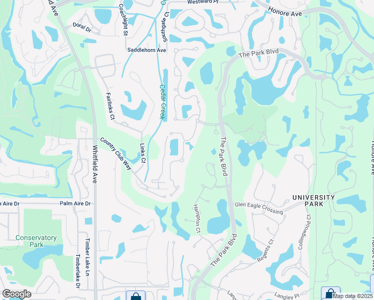 map of restaurants, bars, coffee shops, grocery stores, and more near 7709 Whitebridge Glen in Manatee County