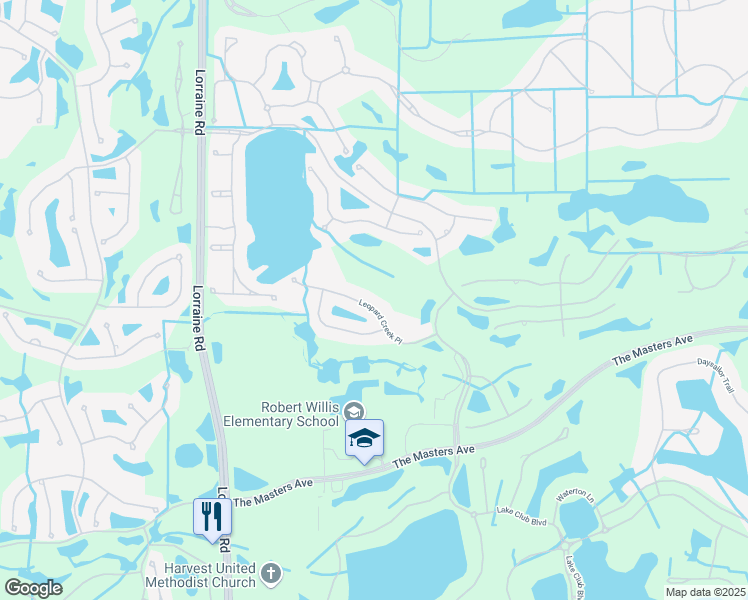 map of restaurants, bars, coffee shops, grocery stores, and more near 14721 Leopard Creek Place in Lakewood Ranch