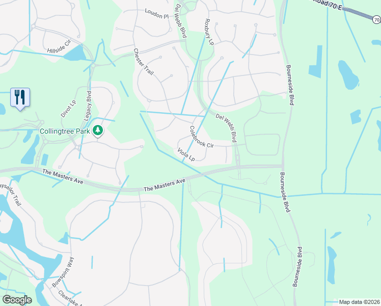 map of restaurants, bars, coffee shops, grocery stores, and more near 7605 Viola Loop in Bradenton
