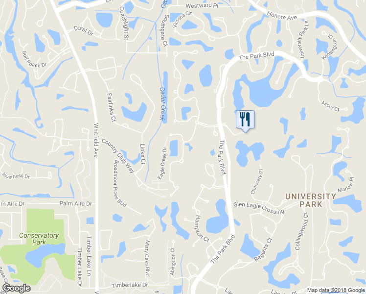 map of restaurants, bars, coffee shops, grocery stores, and more near 7704 Whitebridge Glen in Bradenton