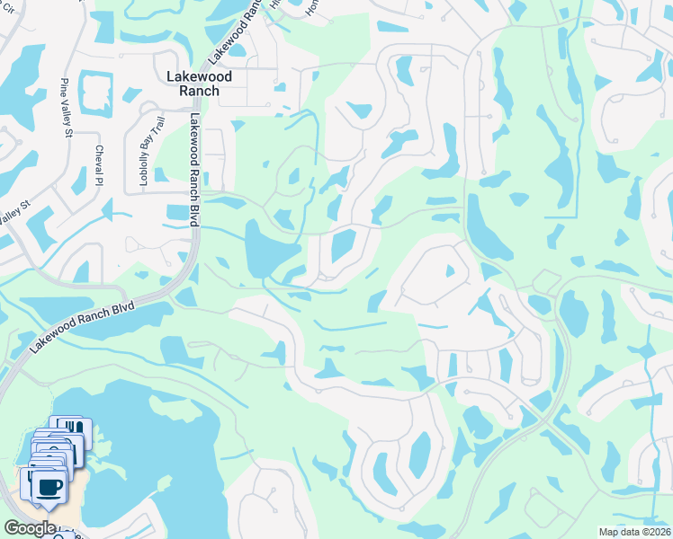map of restaurants, bars, coffee shops, grocery stores, and more near 7648 Portstewart Drive in Lakewood Ranch