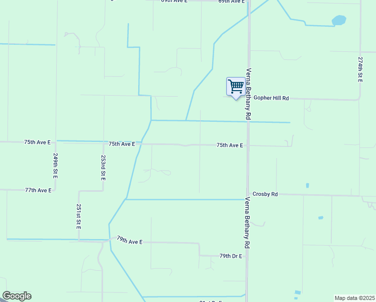 map of restaurants, bars, coffee shops, grocery stores, and more near 26007 75th Avenue East in Myakka City
