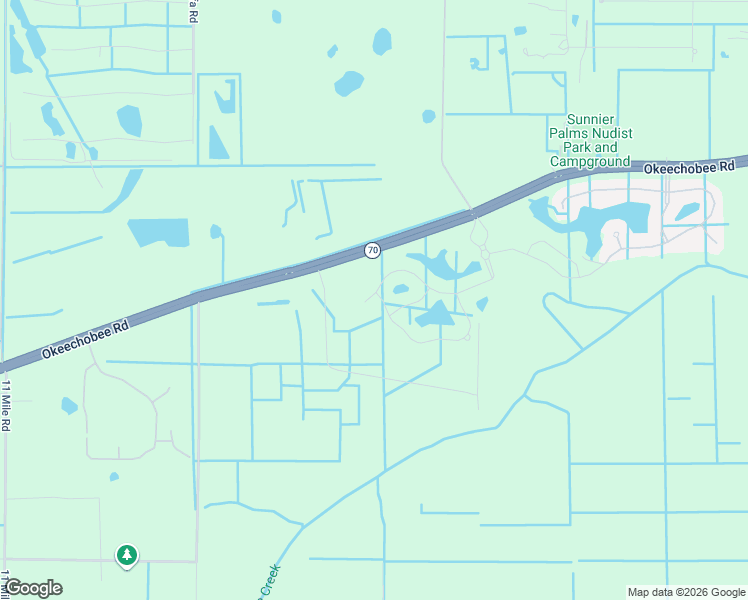 map of restaurants, bars, coffee shops, grocery stores, and more near 9901 Okeechobee Road in Fort Pierce