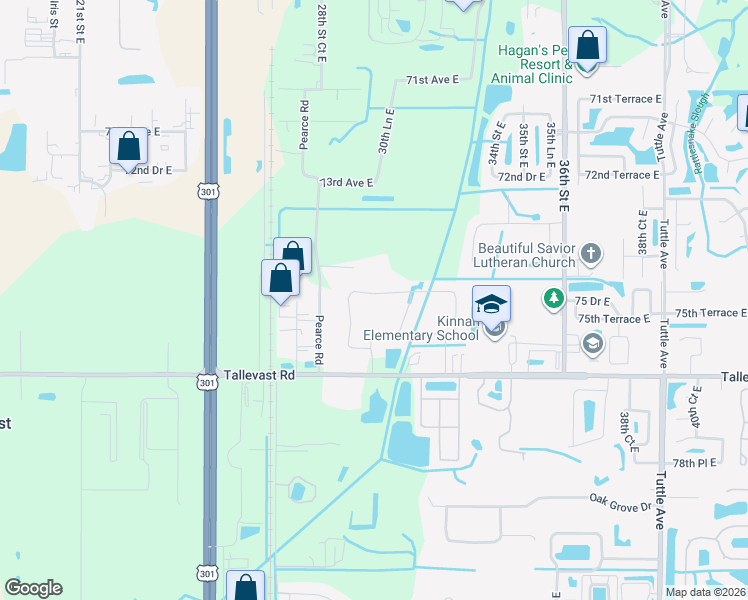 map of restaurants, bars, coffee shops, grocery stores, and more near 2962 Trustee Avenue in Sarasota