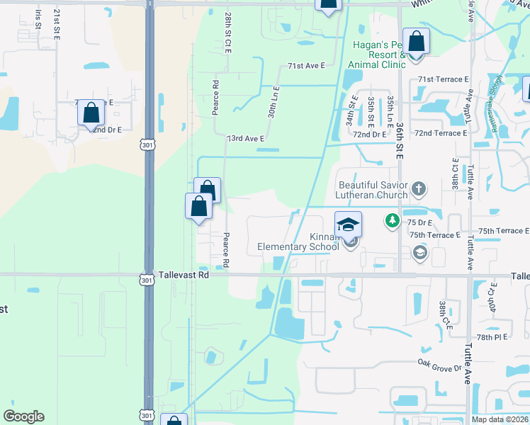 map of restaurants, bars, coffee shops, grocery stores, and more near 2962 Trustee Avenue in Sarasota