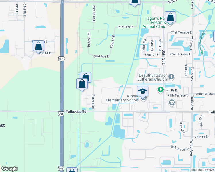 map of restaurants, bars, coffee shops, grocery stores, and more near 2962 Trustee Avenue in Sarasota