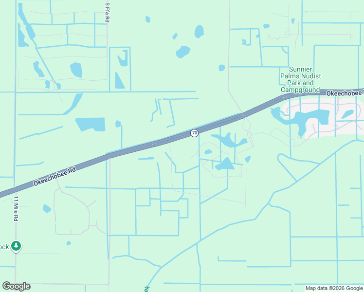 map of restaurants, bars, coffee shops, grocery stores, and more near 9901 Okeechobee Road in Fort Pierce