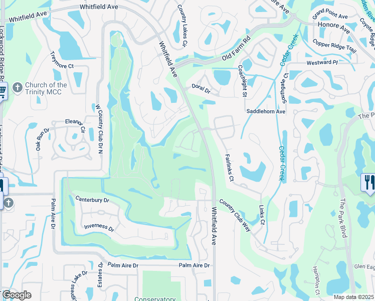 map of restaurants, bars, coffee shops, grocery stores, and more near 5723 Avista Drive in Sarasota