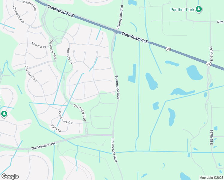 map of restaurants, bars, coffee shops, grocery stores, and more near 18012 Northwood Place in Bradenton