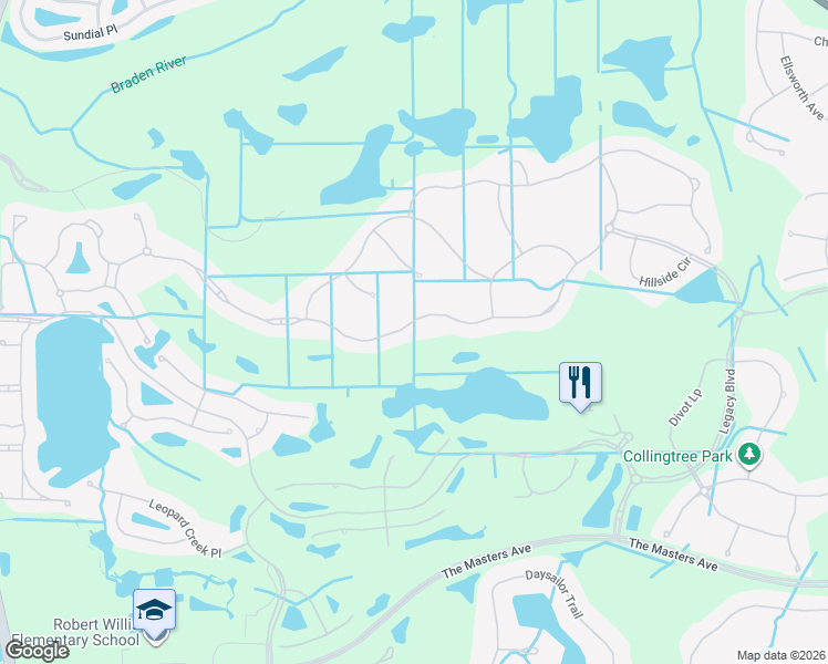map of restaurants, bars, coffee shops, grocery stores, and more near 15704 Castle Park Terrace in Lakewood Ranch