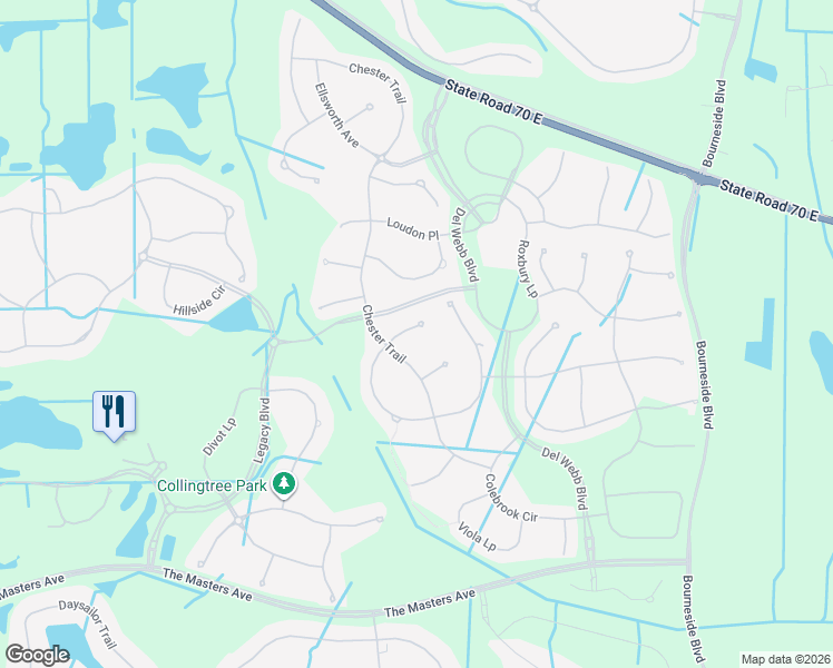 map of restaurants, bars, coffee shops, grocery stores, and more near 17014 Hampton Falls Terrace in Bradenton