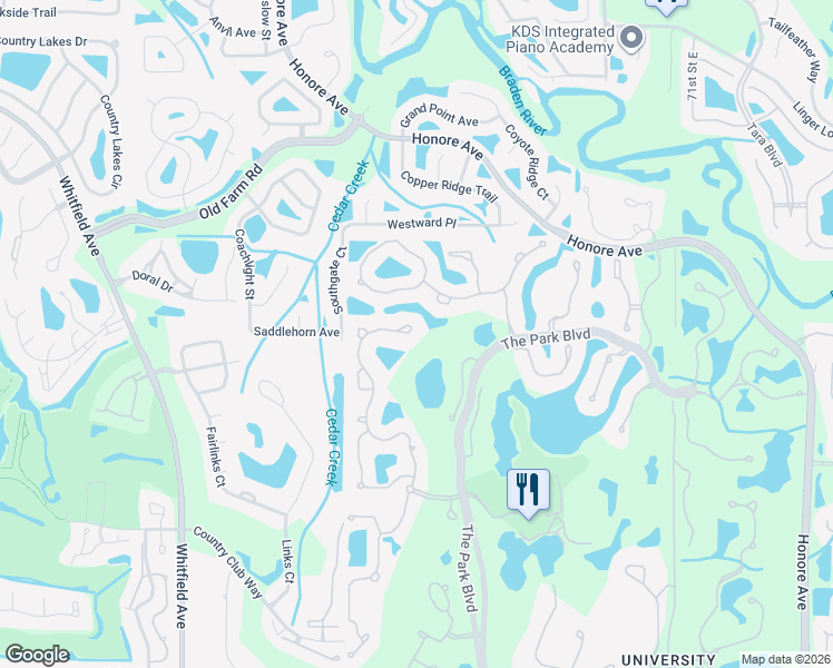 map of restaurants, bars, coffee shops, grocery stores, and more near 7301 Eaton Court in Manatee County