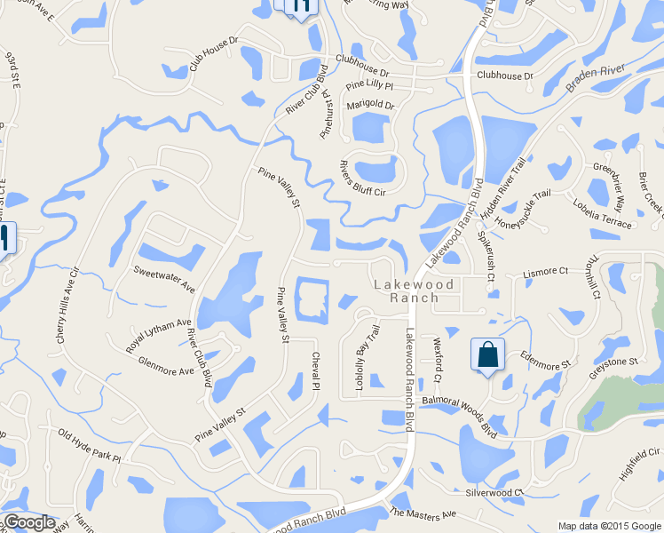 map of restaurants, bars, coffee shops, grocery stores, and more near 11002 Hyacinth Place in Lakewood Ranch