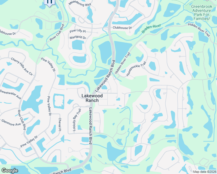 map of restaurants, bars, coffee shops, grocery stores, and more near 11527 Sweet Flag Drive in Lakewood Ranch