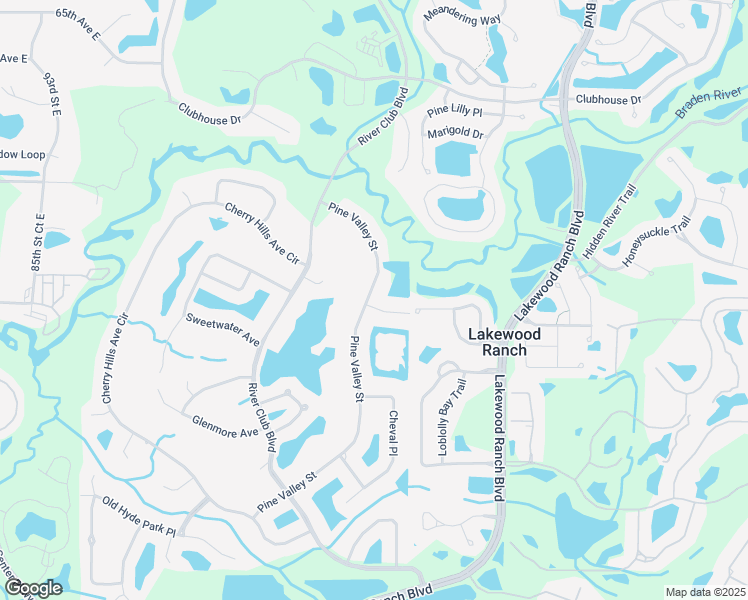 map of restaurants, bars, coffee shops, grocery stores, and more near 7109 Pine Valley Street in Bradenton