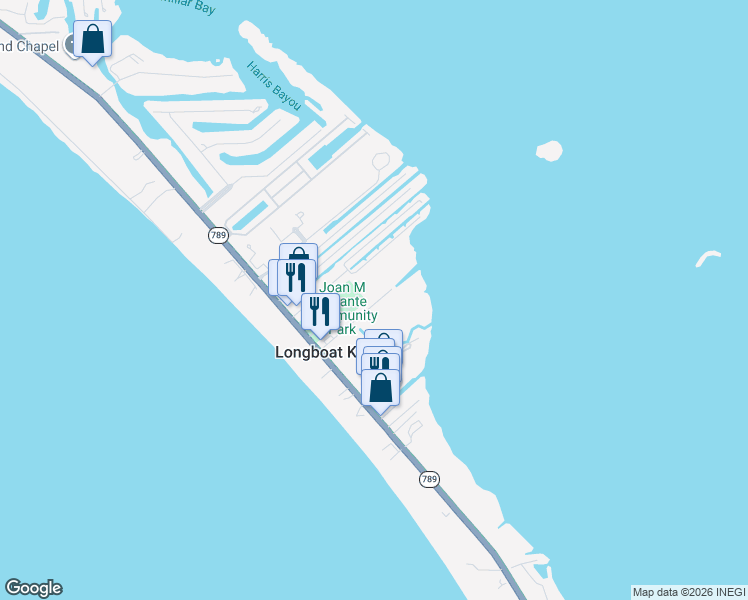 map of restaurants, bars, coffee shops, grocery stores, and more near 561 Gulf Bay Road in Longboat Key