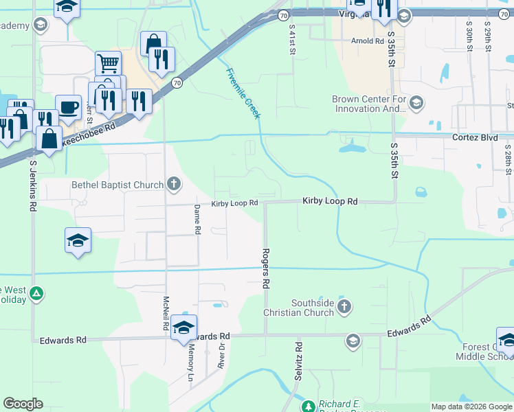 map of restaurants, bars, coffee shops, grocery stores, and more near in Fort Pierce