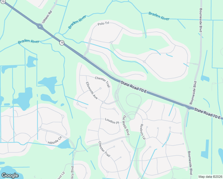 map of restaurants, bars, coffee shops, grocery stores, and more near 6827 Chester Trail in Bradenton
