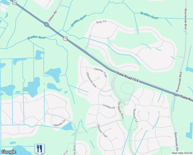 map of restaurants, bars, coffee shops, grocery stores, and more near 6718 Haverhill Court in Bradenton