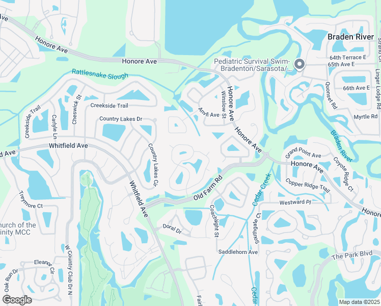 map of restaurants, bars, coffee shops, grocery stores, and more near 6817 Corral Circle in Sarasota